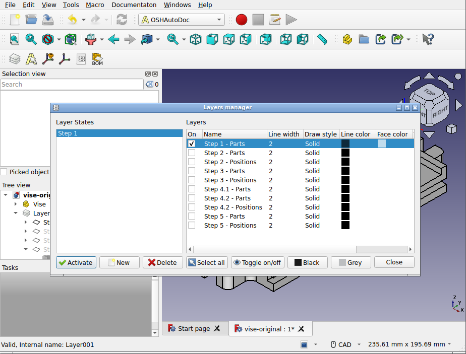 The layer state manager